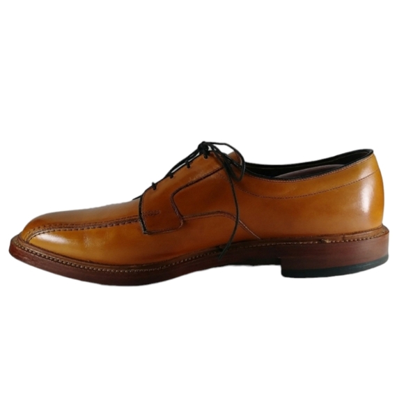Allen Edmonds Hillcrest Oxfords Derby Bicycle Toe Caramel Honey 12 A Narrow - Picture 4 of 8